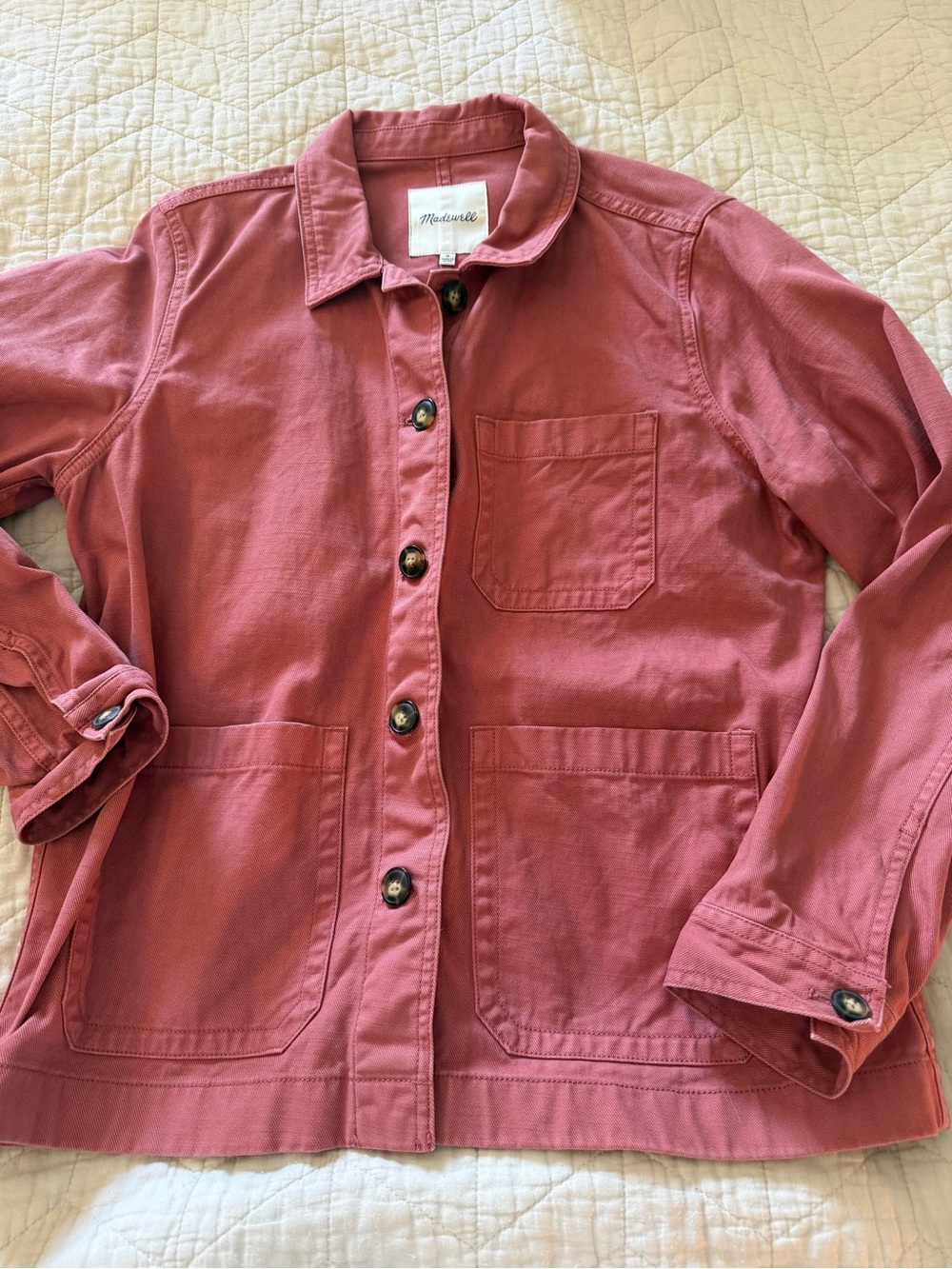 Madewell Rosewood Cotton Utility Jean Jacket